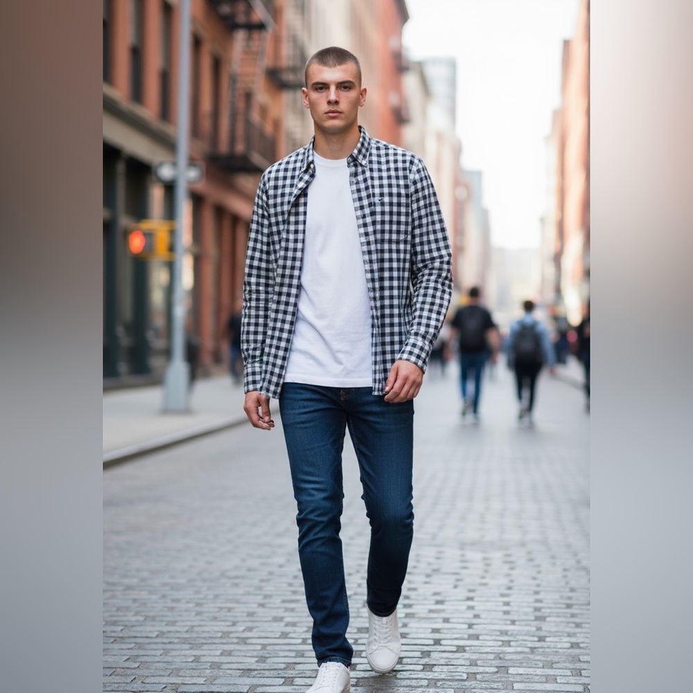 Abercrombie & Fitch Men’s button down shirt XS